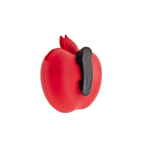 Sac à friandises pomme - Pochette à friandises pour dressage de chien - Silicone rouge - 13 x 12 x 5 cm