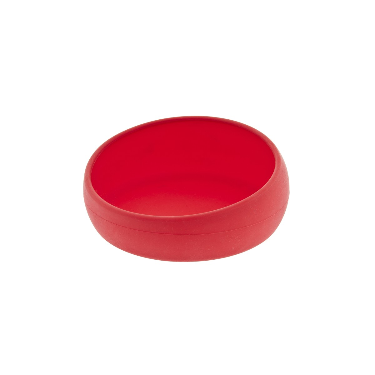 Bol Bouledogue en silicone – Rouge – 14 x 6 cm