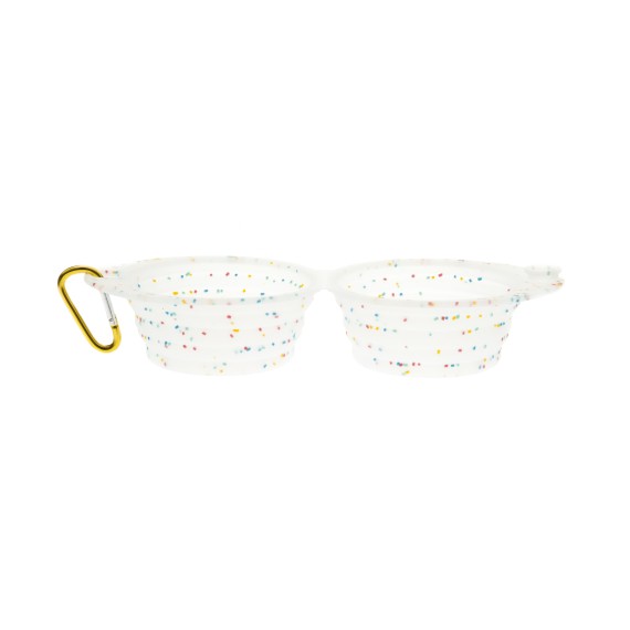 Bol double en silicone Confettis – 2 x 210 ml