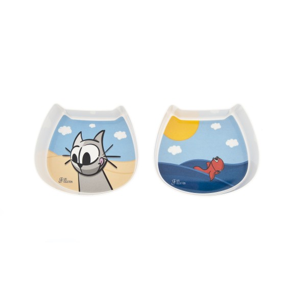 Set de bols d’été – Mélamine – 2 x 390 ml