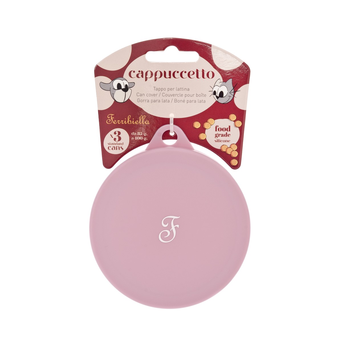 Couvercles universels Cappuccetto – Set de 6 – Rouge
