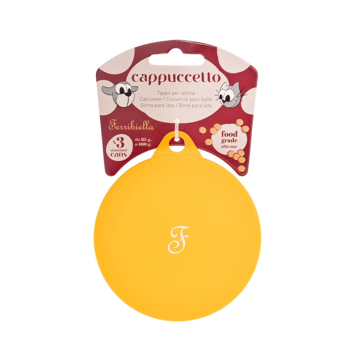 Couvercles universels Cappuccetto – Set de 6 – Rouge