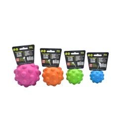 Boules à ultrasons FX - Jouet couineur et d'entraînement aux soins dentaires - Saveur vanille - Caoutchouc durable