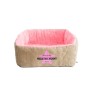 Panier rembourré Cubotto pour animaux de compagnie – Design confortable en jute pour chiens et chats – Coussin en polyester doux