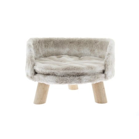 Canapé Nanna – Lit douillet pour animaux de compagnie – Polyester et bois durables