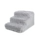 Escalier gris Nuvoletta – Marches confortables pour animaux – Standard – 50 x 40 x 30 cm / Polyester et mousse