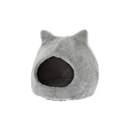 Petbed Ears Cat – Panier pour chat confortable en polyester avec joli motif d'oreilles et dessous antidérapant – 45 x 45 cm