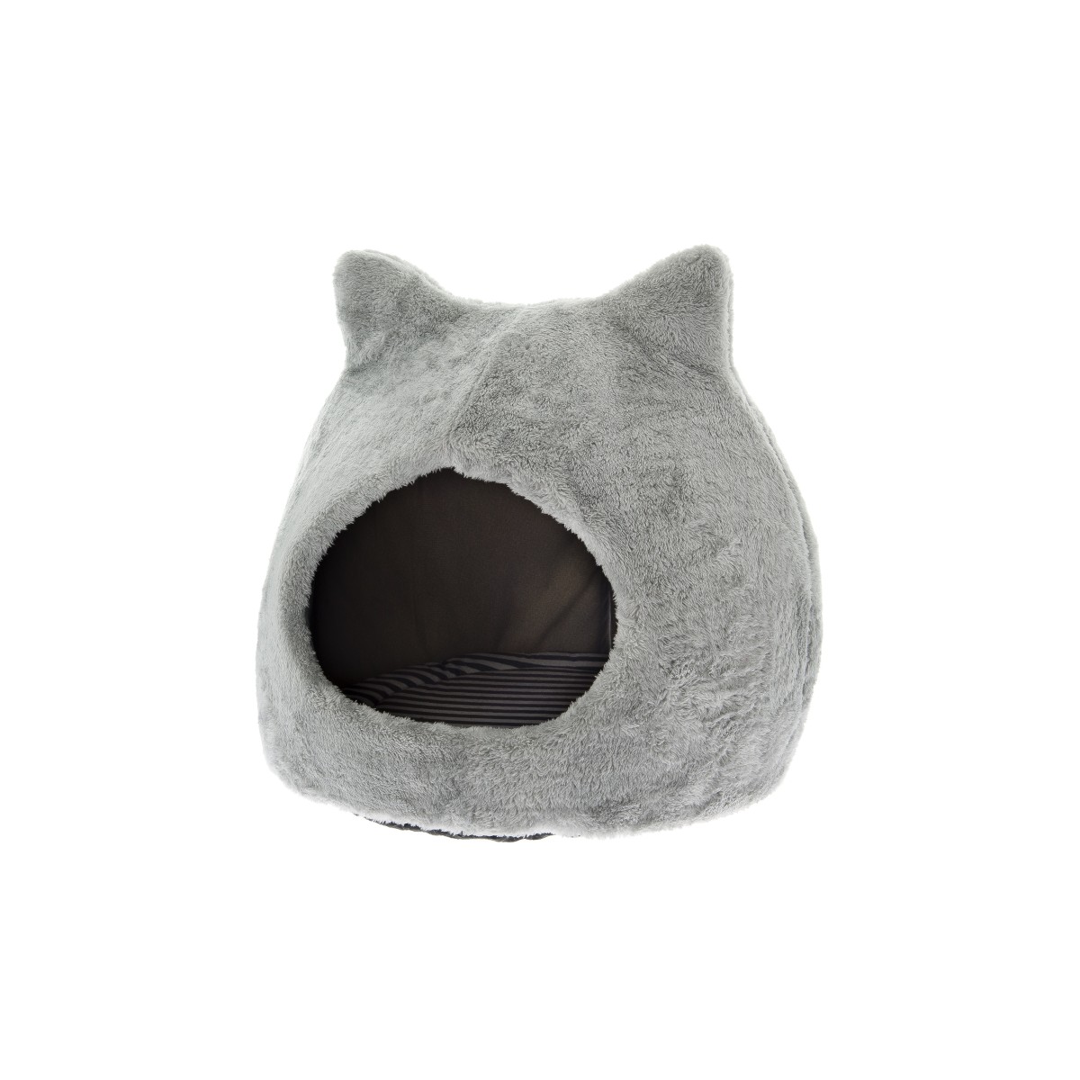 Petbed Ears Cat – Panier pour chat confortable en polyester avec joli motif d'oreilles et dessous antidérapant – 45 x 45 cm