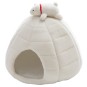 Iceberg Igloo – Panier pour chat en polyester – Abri confortable et sécurisé pour chats 43 x 43 x 40 cm