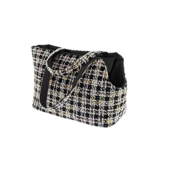 Sac de transport Amelie – Avec poche, laisse de sécurité et housse – Similicuir et polyester