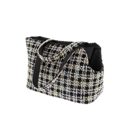 Sac de transport Amelie – Avec poche, laisse de sécurité et housse – Similicuir et polyester