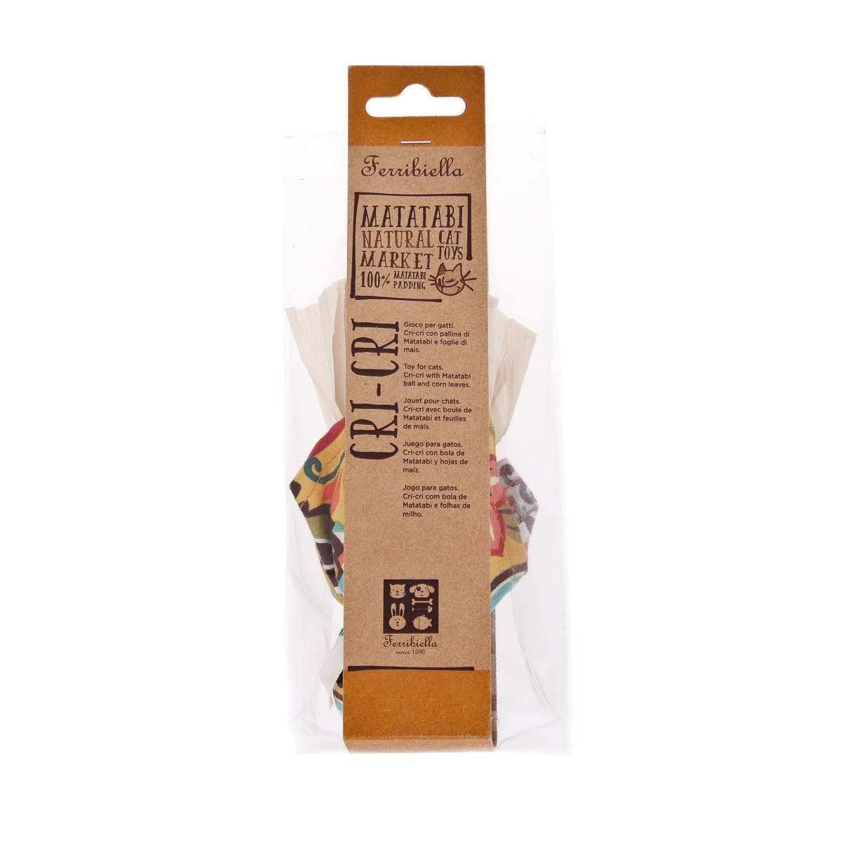 Jouet pour chat Cri Cri Matatabi – Jeu interactif coloré avec stimulation naturelle – Polyester