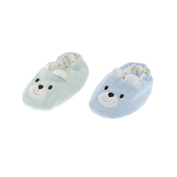 Chaussures Jouets - Motif Ours Mignon Mâcher et Jouer - Tissu Doux - 1 cm