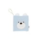 Livret de jouets - Jouet interactif en tissu doux - Pois colorés - 10 x 10 x 2 cm