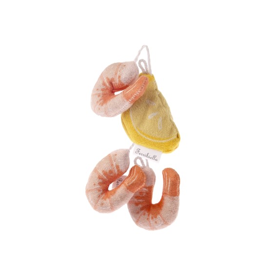 Jouet interactif pour chat en forme de crevettes Matatabi - Matatabi et polyester - 9 x 4 x 2,5 cm