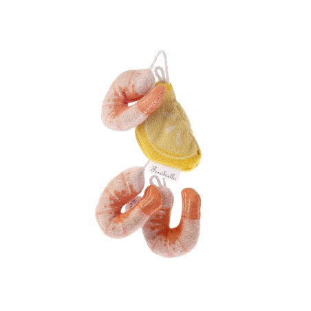 Jouet interactif pour chat en forme de crevettes Matatabi - Matatabi et polyester - 9 x 4 x 2,5 cm