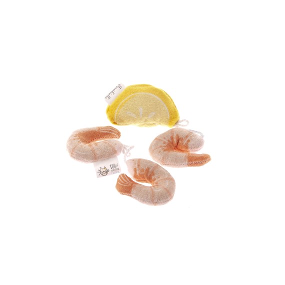 Jouet interactif pour chat en forme de crevettes Matatabi - Matatabi et polyester - 9 x 4 x 2,5 cm
