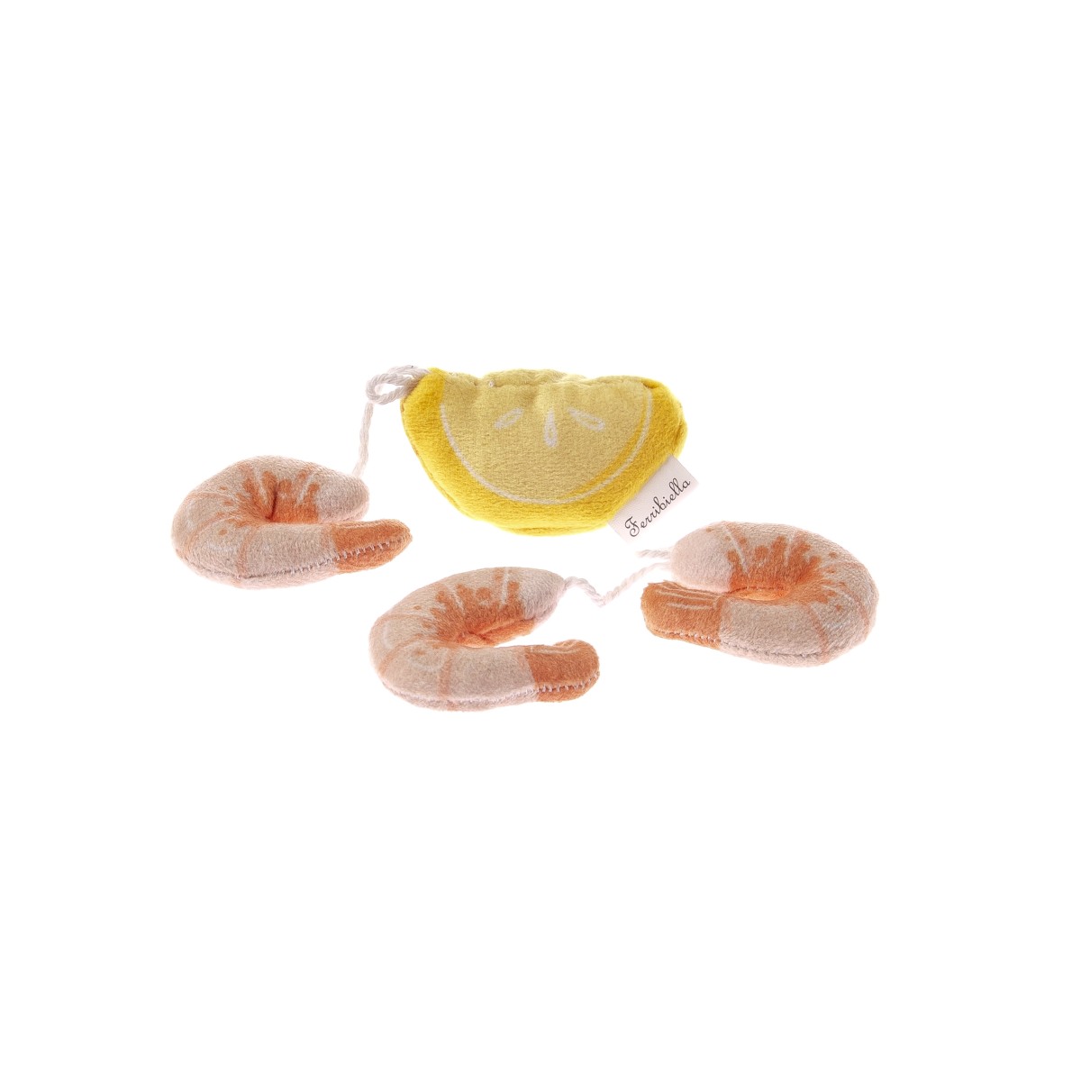 Jouet interactif pour chat en forme de crevettes Matatabi - Matatabi et polyester - 9 x 4 x 2,5 cm