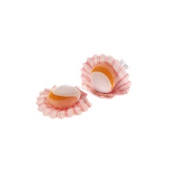 Jouet interactif pour chat en forme de coquilles Saint-Jacques Matatabi - Matatabi et polyester - 12 x 9 x 2,5 cm
