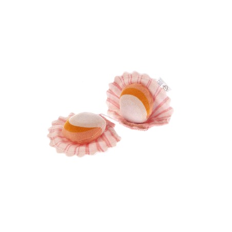 Jouet interactif pour chat en forme de coquilles Saint-Jacques Matatabi - Matatabi et polyester - 12 x 9 x 2,5 cm