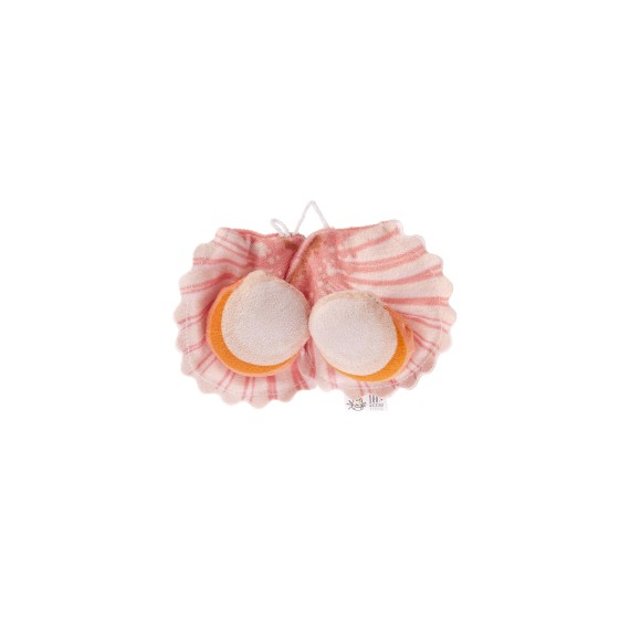 Jouet interactif pour chat en forme de coquilles Saint-Jacques Matatabi - Matatabi et polyester - 12 x 9 x 2,5 cm
