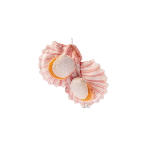 Jouet interactif pour chat en forme de coquilles Saint-Jacques Matatabi - Matatabi et polyester - 12 x 9 x 2,5 cm