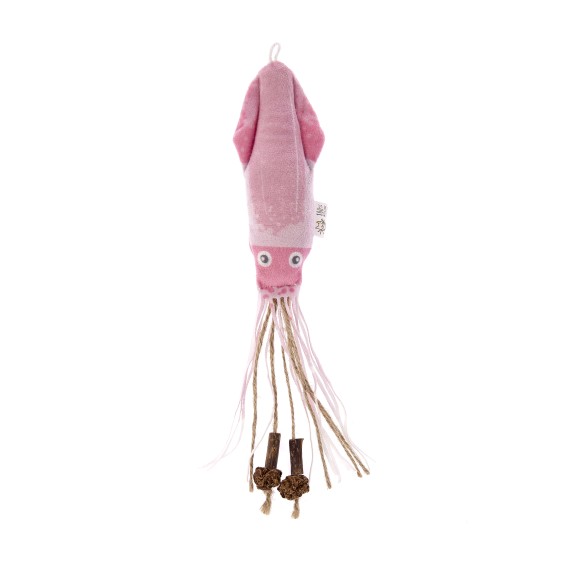 Jouet interactif pour chat en forme de calmar Matatabi - Matatabi et polyester - 25 x 5,5 x 2,5 cm