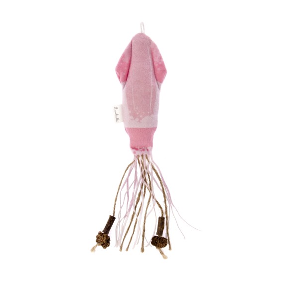 Jouet interactif pour chat en forme de calmar Matatabi - Matatabi et polyester - 25 x 5,5 x 2,5 cm