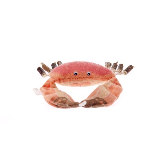Jouet pour chat crabe Matatabi - Mâcher et jouer interactif - Matatabi & Polyester - 18x10x3cm