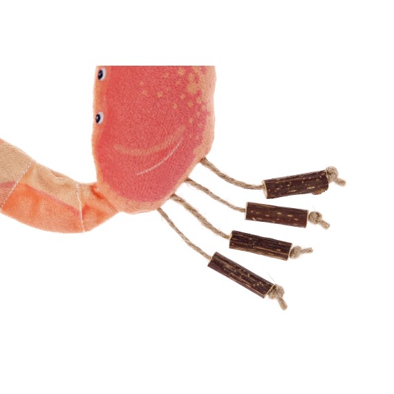 Jouet pour chat crabe Matatabi - Mâcher et jouer interactif - Matatabi & Polyester - 18x10x3cm