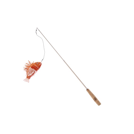 Jouet interactif pour chat Matatabi Poisson-scorpion - Matatabi et polyester - 17 x 5,5 x 4 cm