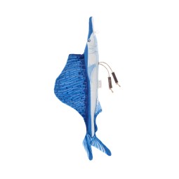 Jouet pour chat Matatabi Sailfish - Jouet interactif à mâcher et à jouer - Matatabi et polyester - 30 x 11 x 2 cm