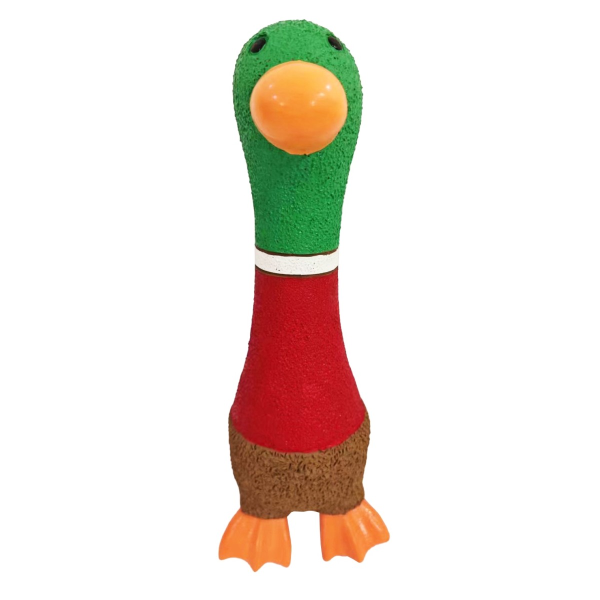 Canard et poule en latex - Jouet couineur amusant à mâcher - Latex durable - 19 x 11 x 10 cm