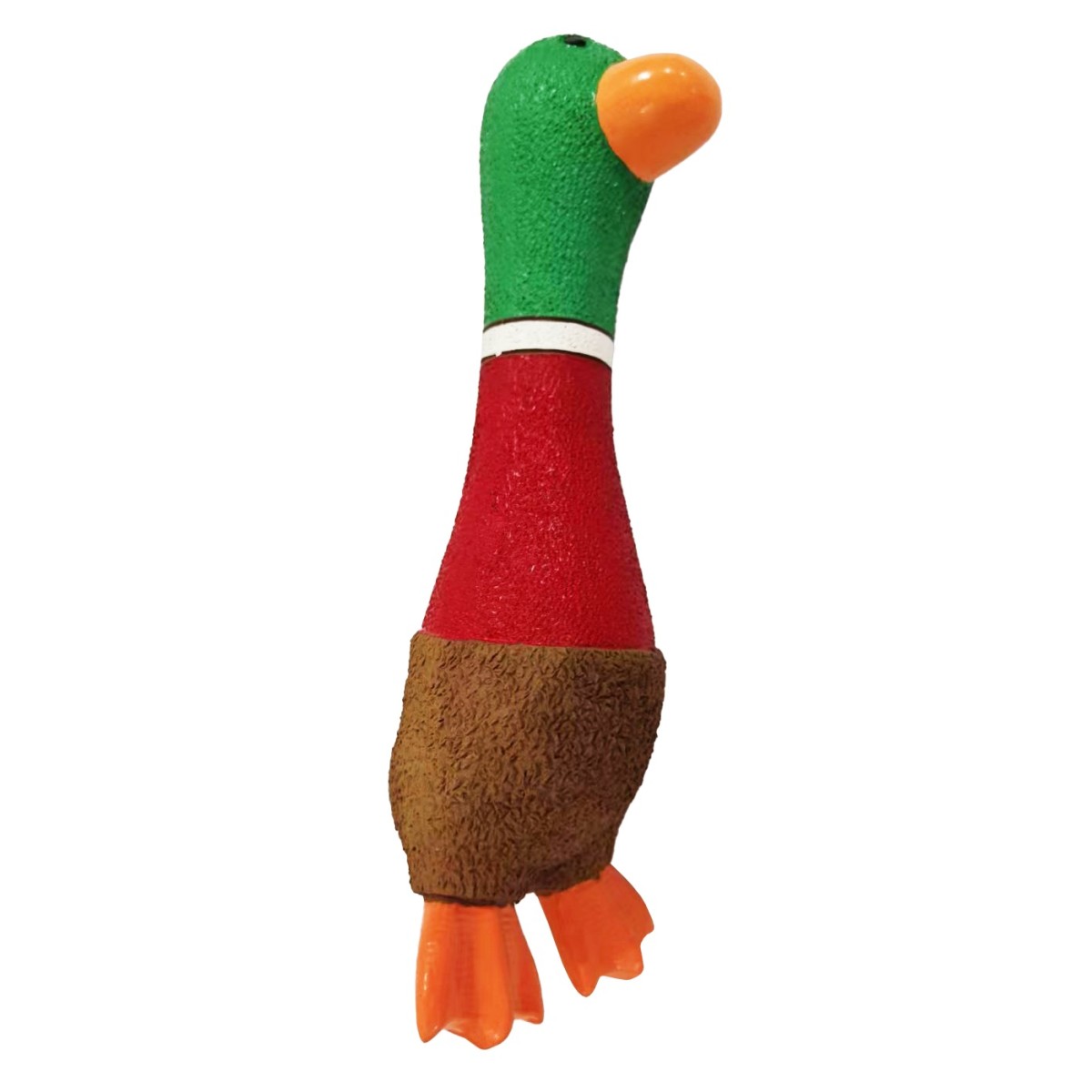 Canard et poule en latex - Jouet couineur amusant à mâcher - Latex durable - 19 x 11 x 10 cm
