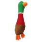 Canard et poule en latex - Jouet couineur amusant à mâcher - Latex durable - 19 x 11 x 10 cm
