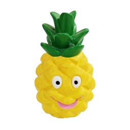 Latex Sucré et Épicé - Jouet à mâcher amusant - Variantes Ananas et Piment - Latex durable - 15 x 6 x 6 cm