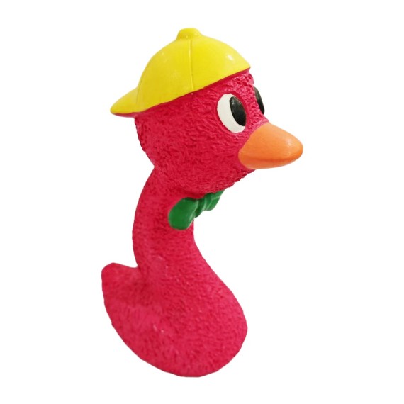 Fruits et poulet en latex - Jouet à mâcher couineur amusant - Latex durable - 15 x 10 x 8 cm