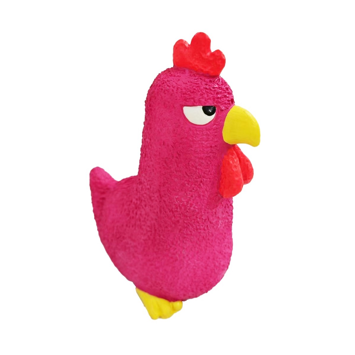 Fruits et poulet en latex - Jouet à mâcher couineur amusant - Latex durable - 15 x 10 x 8 cm