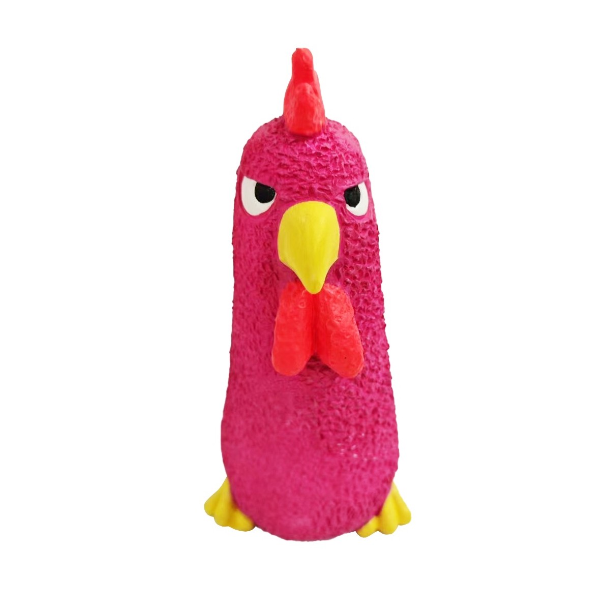 Fruits et poulet en latex - Jouet à mâcher couineur amusant - Latex durable - 15 x 10 x 8 cm