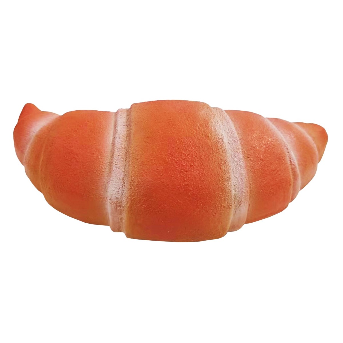 Croissant en latex - Jouet à mâcher réaliste - Latex durable - 16 x 8 x 4,5 cm