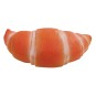 Croissant en latex - Jouet à mâcher réaliste - Latex durable - 16 x 8 x 4,5 cm
