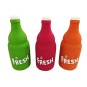 Lot de 6 bouteilles fraîches en latex - Jouet à mâcher coloré - Latex durable - 15 x 7 x 7 cm