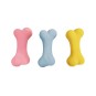 Lot de 6 os en latex pour bébé - Jouet à mâcher coloré - Latex durable - 15 x 7 x 5 cm
