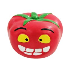 Lot de 6 légumes mélangés en latex - Jouet à mâcher coloré - Latex durable - 12 x 7 x 7 cm