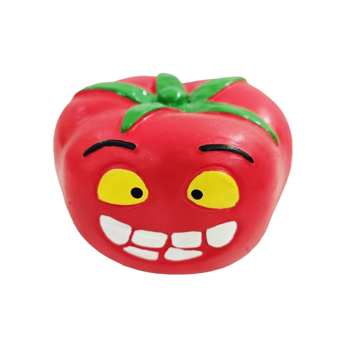Lot de 6 légumes mélangés en latex - Jouet à mâcher coloré - Latex durable - 12 x 7 x 7 cm