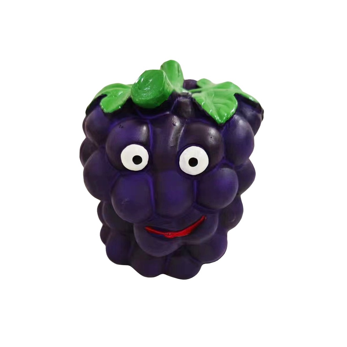Lot de 6 salades de fruits en latex - Jouet à mâcher coloré - Latex durable - 10 x 8 x 8 cm