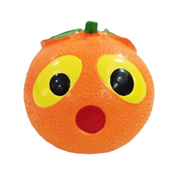 Lot de 6 salades de fruits en latex - Jouet à mâcher coloré - Latex durable - 10 x 8 x 8 cm