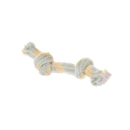 Jouet en corde chenille à 2 nœuds - Jouet à mâcher et à tirer durable - Chanvre Canapa naturel