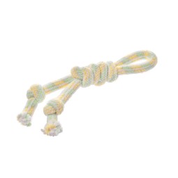 Jouet en corde chenille avec poignée - Jouet à mâcher et à tirer durable - Chanvre Canapa naturel