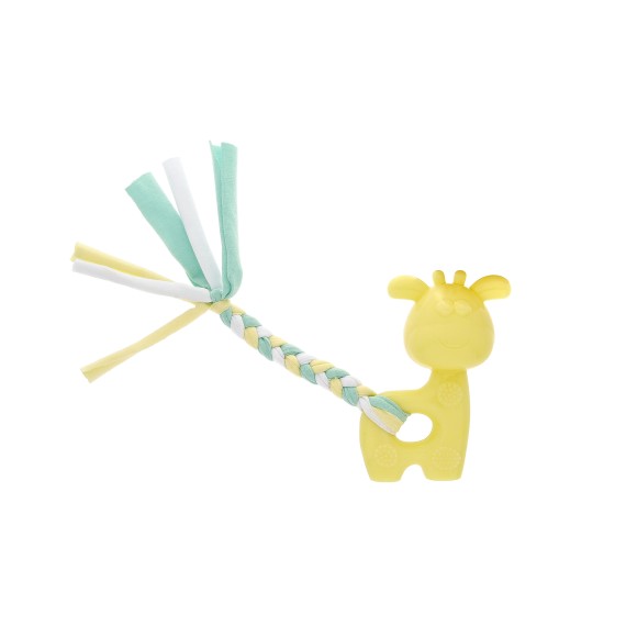Jouet pour bébé - Ensemble de jeu et de mastication durable - Mélange TPR et tissu - 9 cm, lot de 12